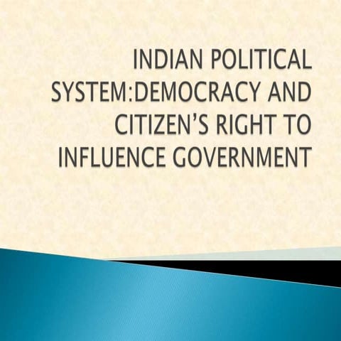 Indian political system