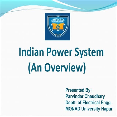 Indian power  system (an overview)
