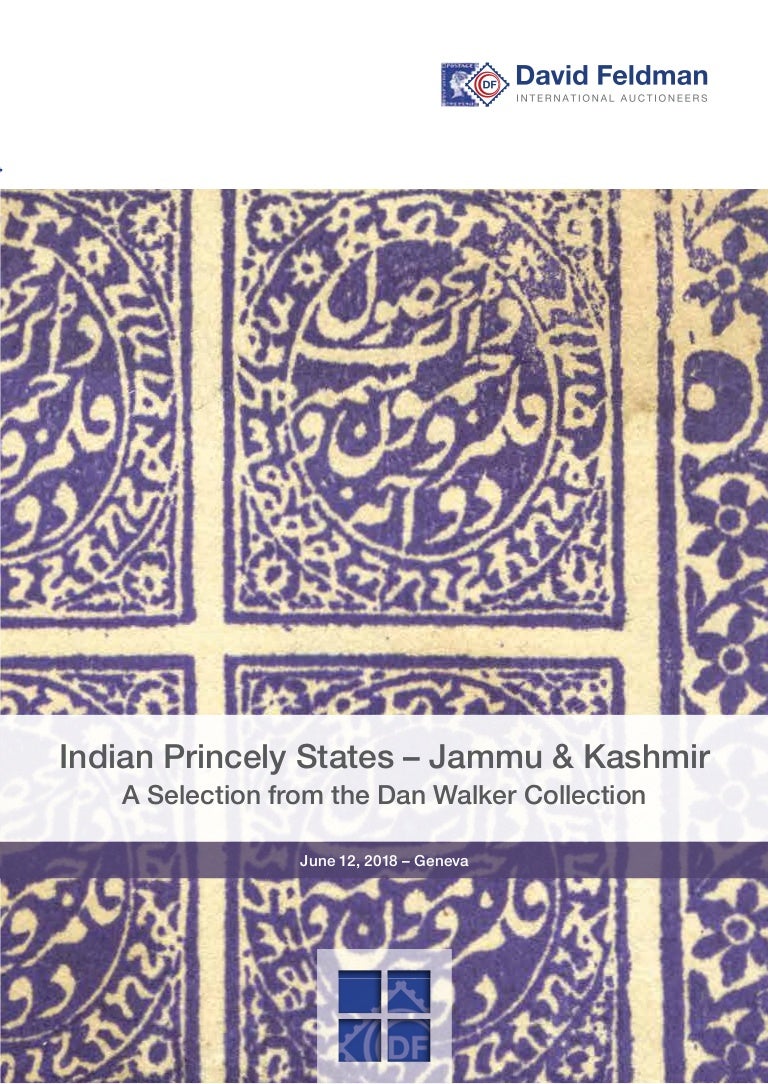 David Feldman Indian Princely States Jammu & Kashmir Stamp Auction