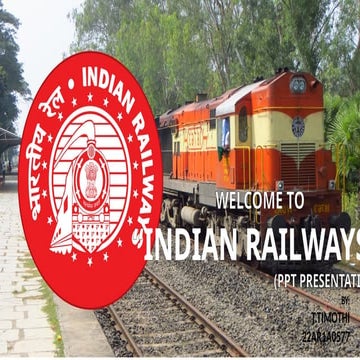 Indian Railways Power Point Presentation