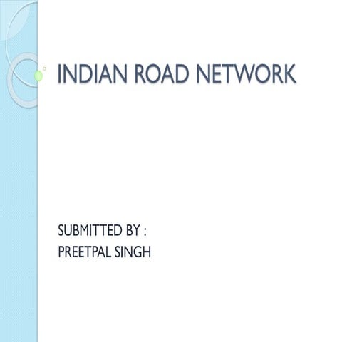 Indian road network