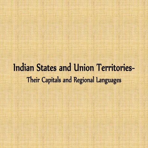 Indian states and union territories 