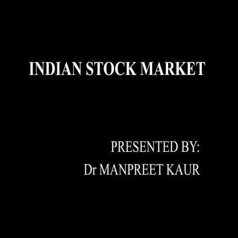 Indian stock market