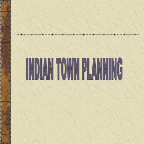 Indian town planning