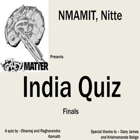 India quiz  finals