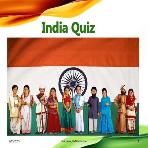 India Quiz for IIMK Staff and Children 