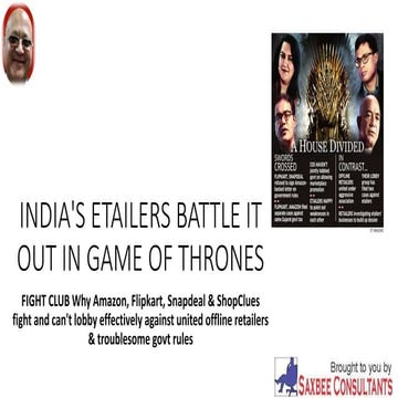 India's etailers battle it out in game of thrones