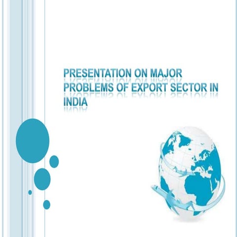 India's export problems