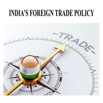 India's foreign trade policy