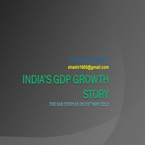 India’s gdp growth story