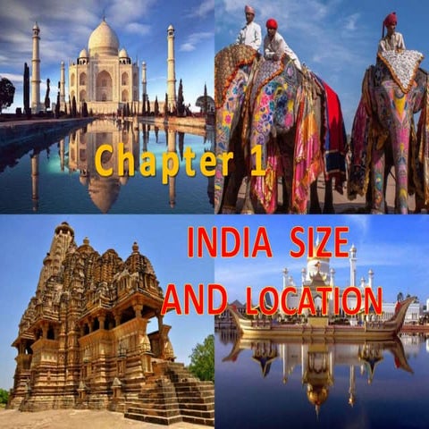 India size and location .Class-9th