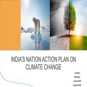 National action plan on climate change | PPTX