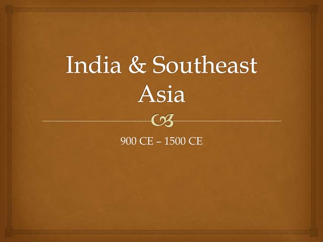 India & southeast asia