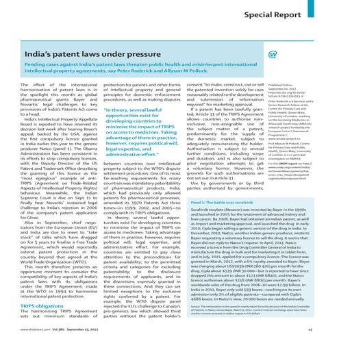 India's patent laws under pressure