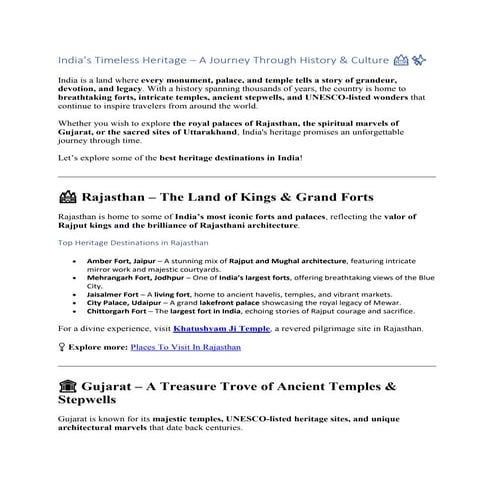 India’s Timeless Heritage – A Journey Through History & Culture .pdf