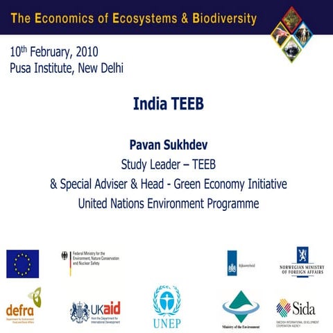 India teeb launch   pavan sukhdev