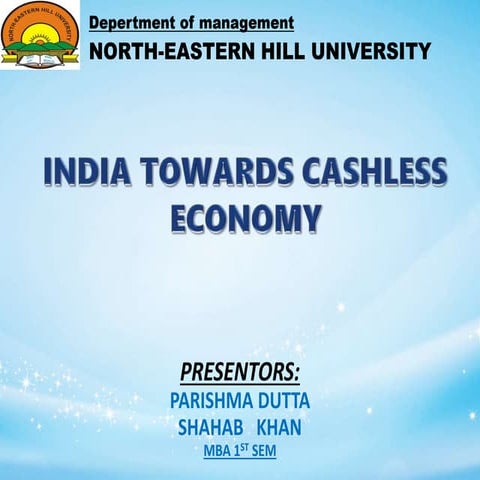 India toards cashless economy