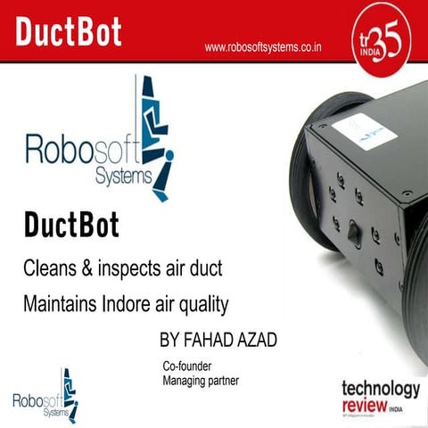 TR35 MIT Duct cleaning robot | PPTX