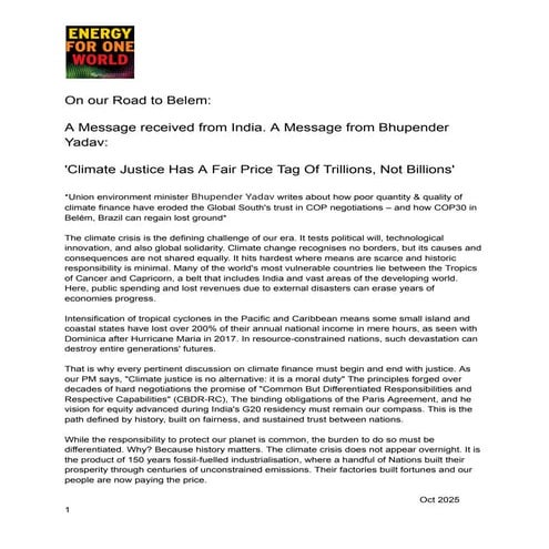 On our Road to Belem: India Union Environmental Minister.pdf