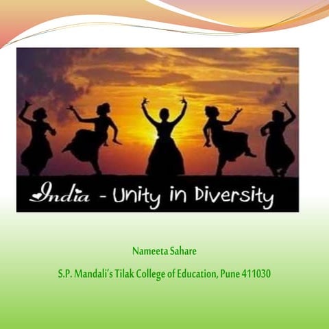 India : Unity in diversity