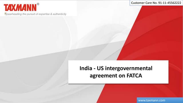 India us intergovernmental agreement on fatca