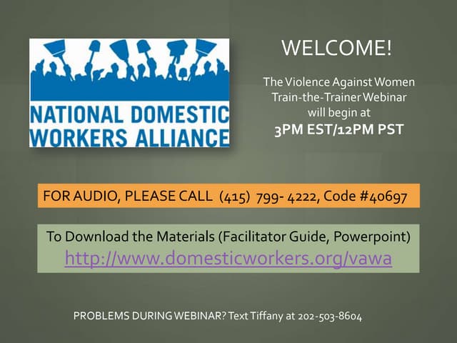 NDWA Violence Against Women T4T Pre...