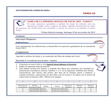 Indicaciones de la tarea 10
