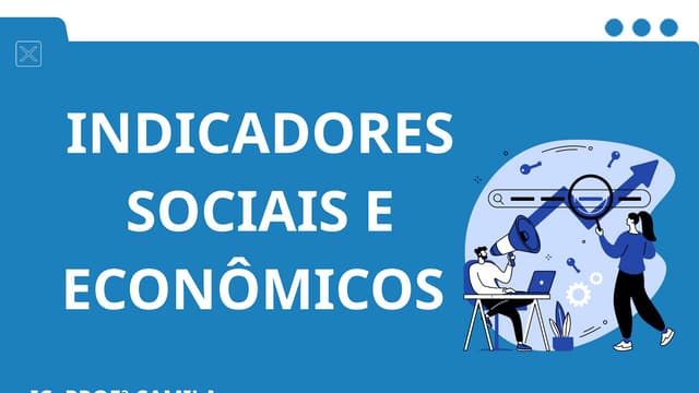 Indicadores sociais e economicos ic- intervenção comunitária