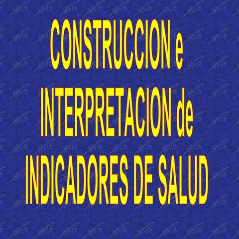 Indicadores De Salud