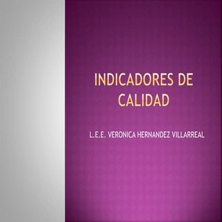 Indicadores de calidad 