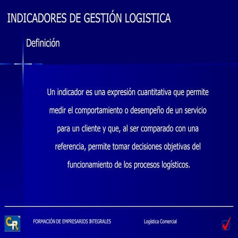 Indicadores De Gestión Logistica