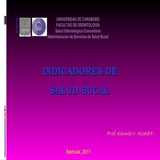 Indicadores epidemiologicos