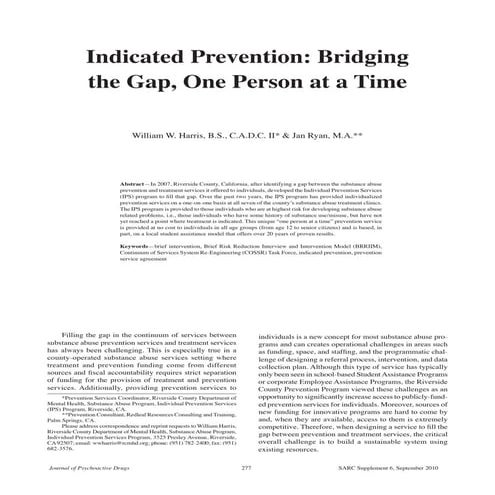 Problem Id & Referral; Bridging the Gap ppt | PDF