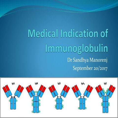 Indication of immunoglobin (1)