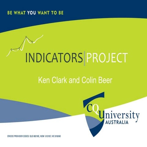 Indicators Project @ CQUniversity