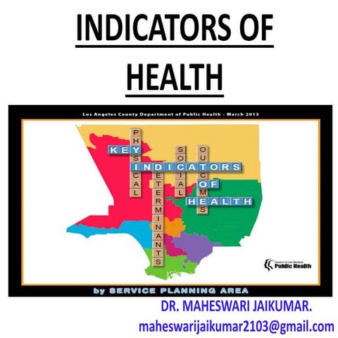 INDICATORS OF HEALTH | PPT