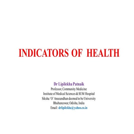 Indicators of health