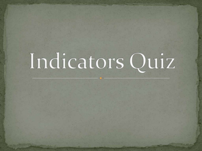 Development Indicators Quiz