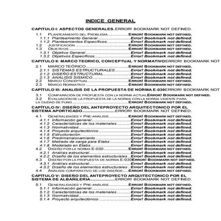Indice general | DOCX