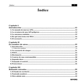 Índice el Libro "Hacking Web Applic...