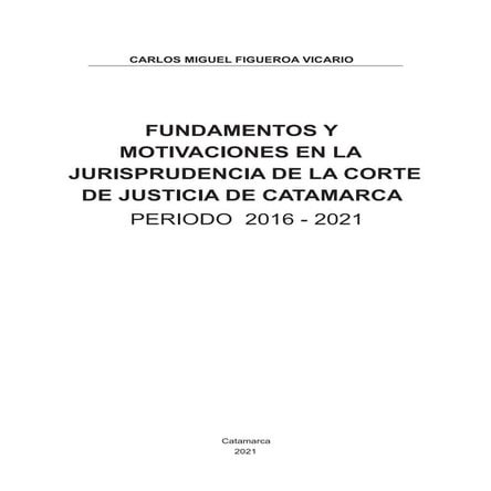 Indice - Vicario - Fundamentos motivacionales en la jurisprudencia de la Cort...