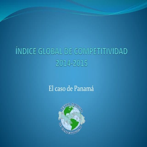 Indice global de competitividad panamá 2014