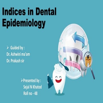 Indices for dental caries | PPTX