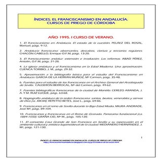 Indices cursos de priego consecutivos