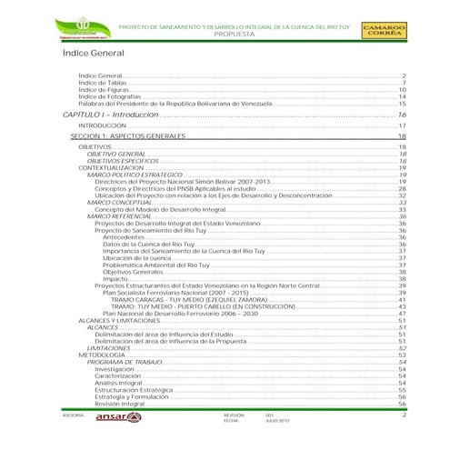Proyecto de Saneamiento y Desarrollo Integral de la Cuenca del Río Tuy