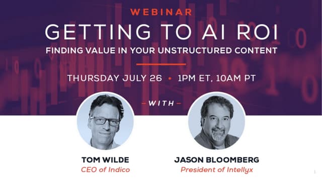 Getting to AI ROI: Finding Value in Your Unstructured Content