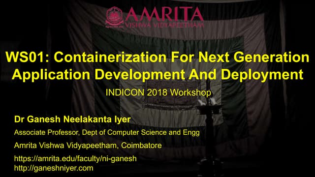 Containerization Principles Overview for app development and deployment