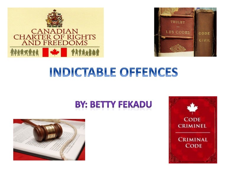 Indictable offences Indictable offences