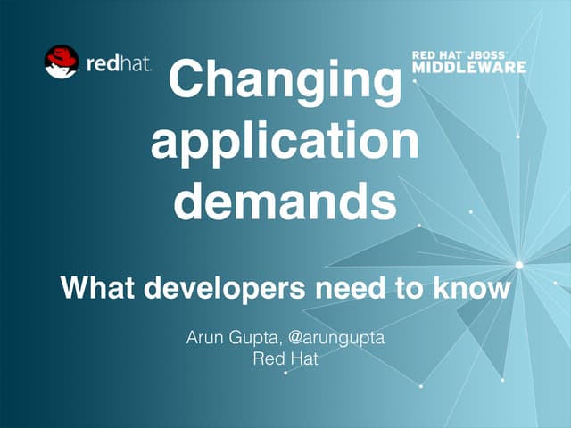 Changing application demands: What developers need to know