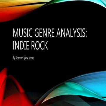 Indie rock analysis